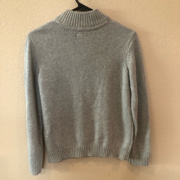 Tommy Hilfiger Big Boy’s Pull Over Gray Sweater Size M (12/14) 100% Cotton - Picture 9 of 12